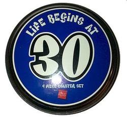 Buy Life Begins At 30  Coaster Set (4CT) in AU New Zealand.